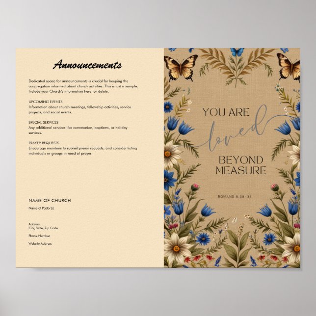 Church Bulletin Poster (Front)