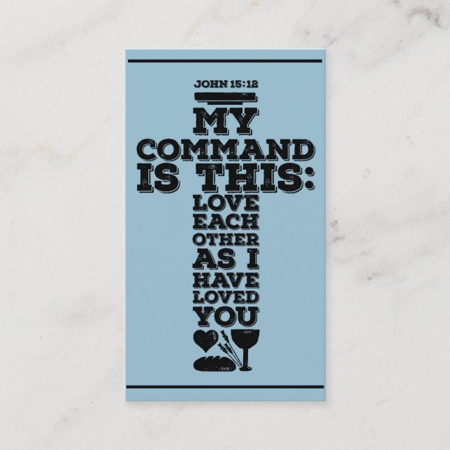 Church calling card, church advertisements idea (Front)