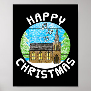 Church Christmas Carol Singing Choir Christian Min Poster