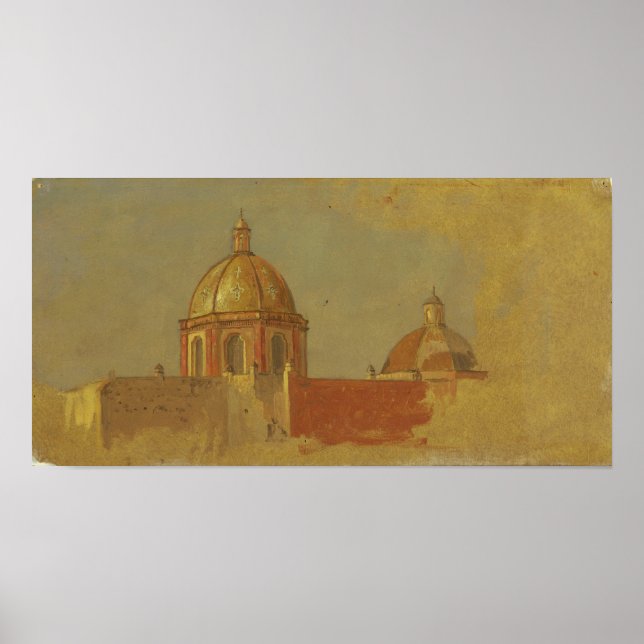 Church - Colombia Or Ecuador Roofs 1853 Poster (Front)