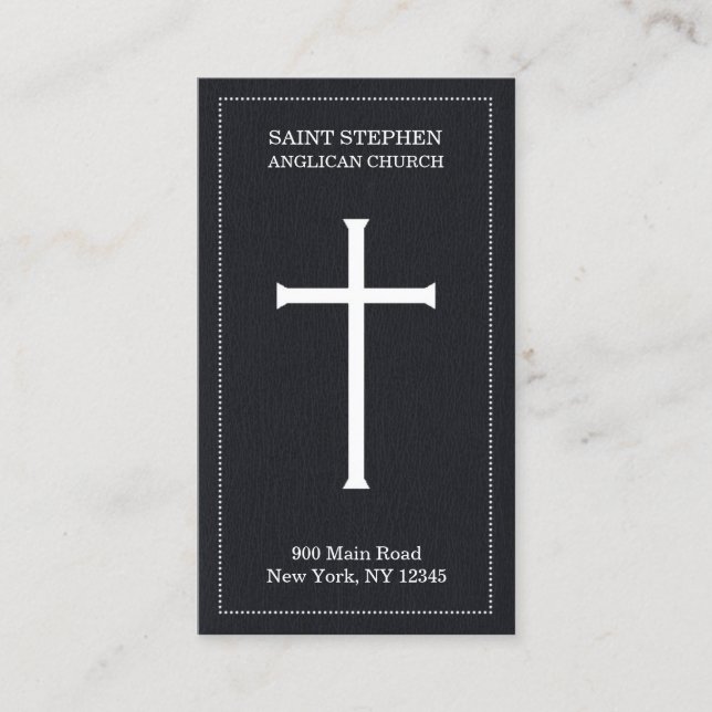 Church Cross Business Cards (Front)