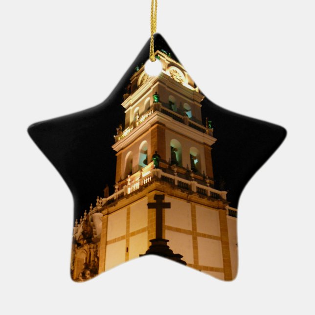 church cross ceramic ornament (Front)