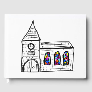 Church Design Wedding Guest Book