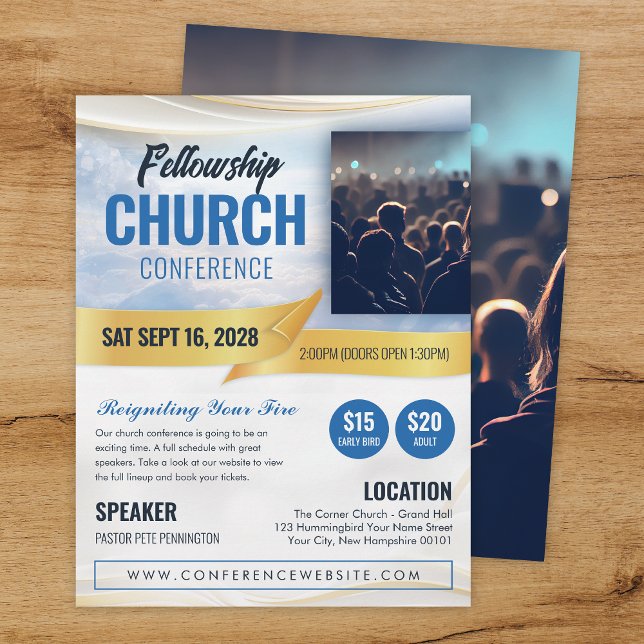Church Event Conference Flyer Template (Creator Uploaded)