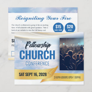 Church Event Conference Postcard