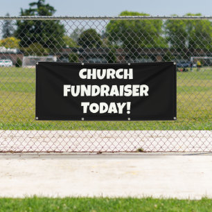 Church Fundraiser Today Banner