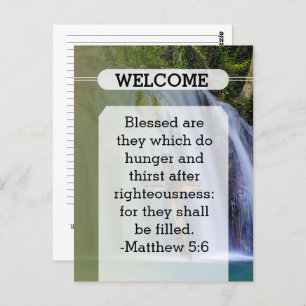 Church Guest Pew Card