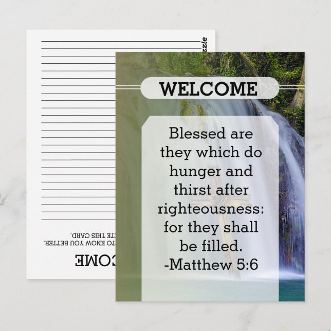 Church Guest Pew Card (Front/Back)