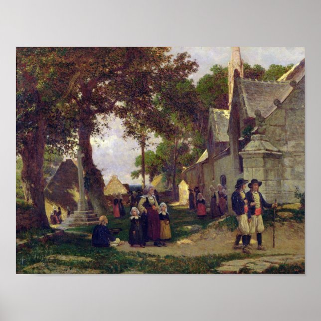 Church in Brittany Poster (Front)