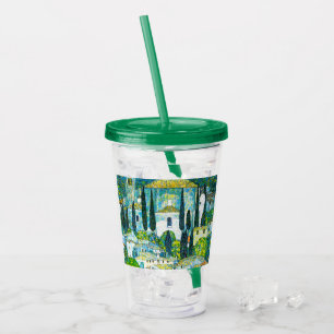 Church in Cassone Gustav Klimt Acrylic Tumbler