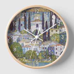 Church in Cassone, Gustav Klimt Clock