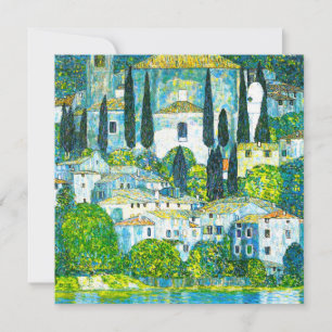 Church in Cassone Gustav Klimt Invitation
