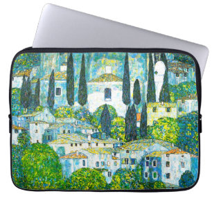 Church in Cassone Gustav Klimt Laptop Sleeve