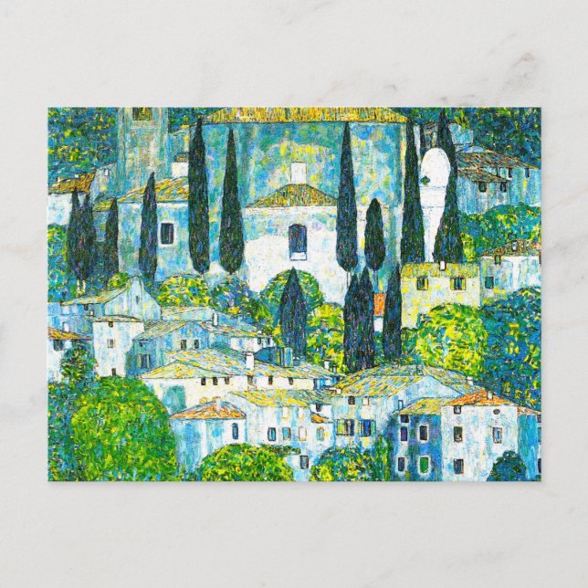 Church in Cassone Gustav Klimt Postcard (Front)