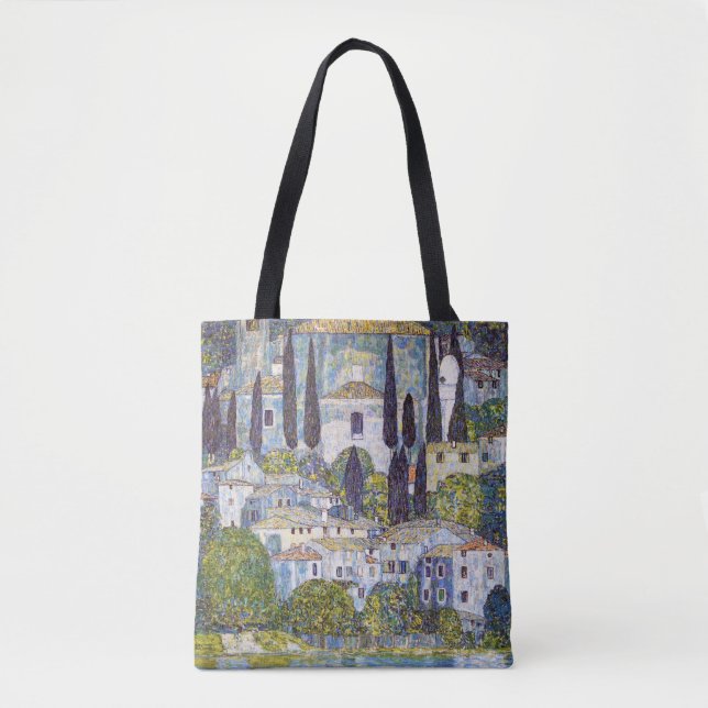 Church in Cassone, Gustav Klimt Tote Bag (Front)