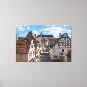 Church in Rothenburg ob der Tauber, Germany Canvas Print