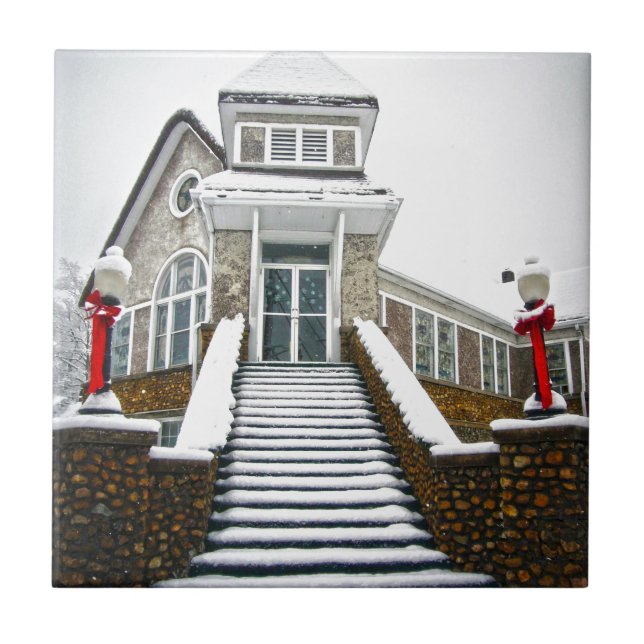 Church in the Snow Tile (Front)