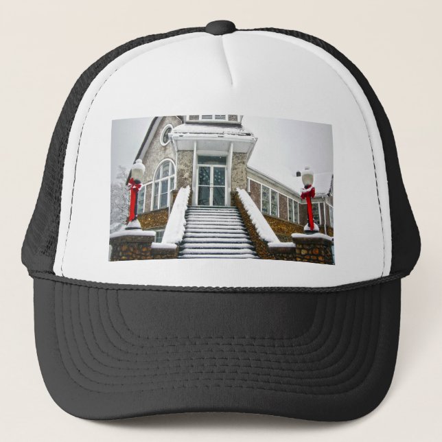 Church in the Snow Trucker Hat (Front)