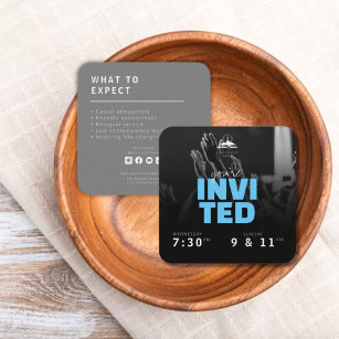 Church Invite Calling Card Template