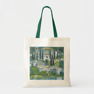 Church (Kirche) in Cassone by Gustav Klimt Tote Bag