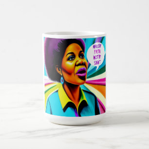 Church Lady Walk By Faith Art Mug