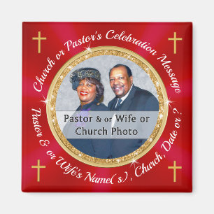 Church Logo or Pastor's Photo, Church Party Favour Magnet
