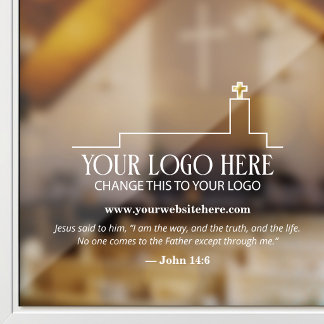 Church Logo Website & Custom Bible Quote Window Cling