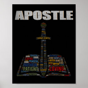 Church Minister Word Cloud Astle Pastor Appreciati Poster