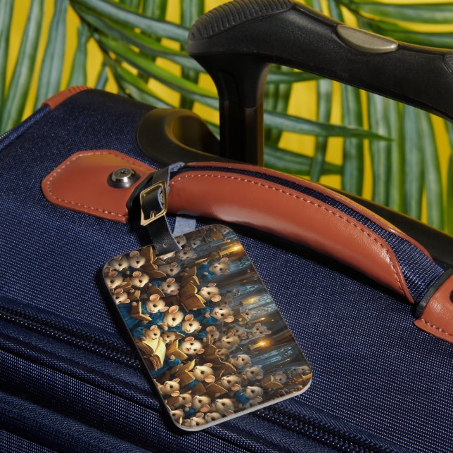 Church Mouse Choir  Luggage Tag (Front Insitu 1)
