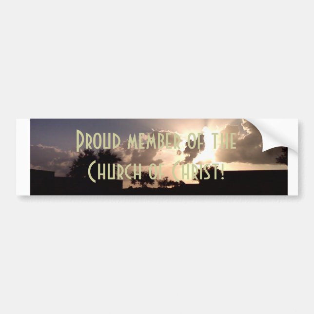 Church of Christ Bumper Sticker (Front)