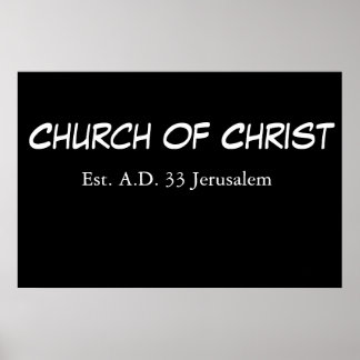 Church Of Christ (est.) Poster