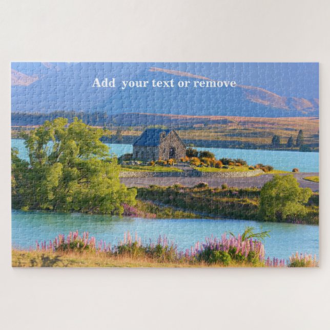 Church of Good Shepherd, Lake Tekapo, New Zealand, Jigsaw Puzzle (Horizontal)