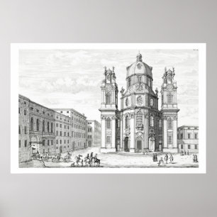 Church of Notre Dame, Salzburg, Austria, from 'Ent Poster