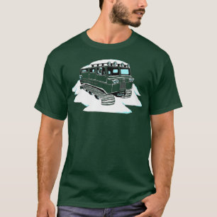 Church of Powder Day Saints Church Van Ski T-Shirt