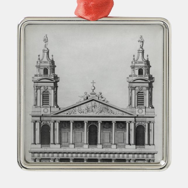 Church of Saint-Sulpice Metal Ornament (Front)