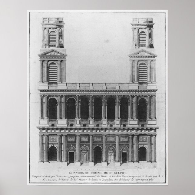 Church of Saint-Sulpice Poster (Front)