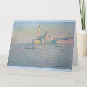 Church of San Giorgio Maggiore Venice by Monet Card