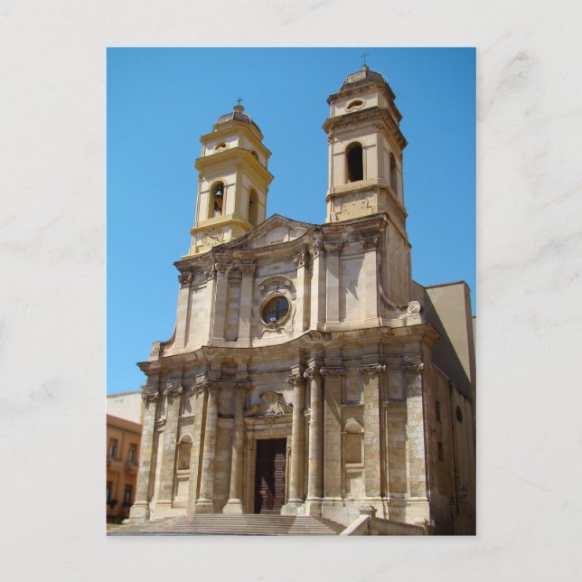 Church of Sant'Anna, Cagliari, Sardinia Postcard (Front)