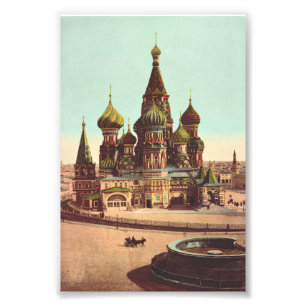 Church of St. Basil, Red Square Moscow Photo Print