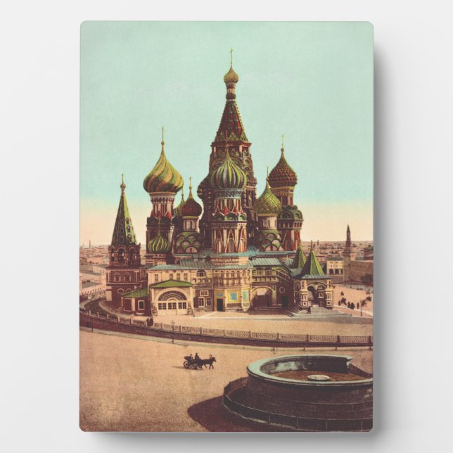Church of St. Basil, Red Square Moscow Plaque (Front)