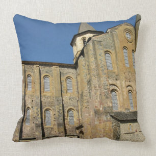 Church of St. Foy, begun c.1050 by Abbot Odolric ( Throw Pillow