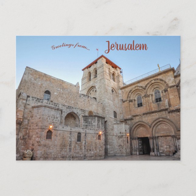 Church of the Holy Sepulchre Jerusalem Postcard (Front)