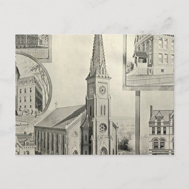 Church of the Immaculate Conception, Waterbury Postcard (Front)