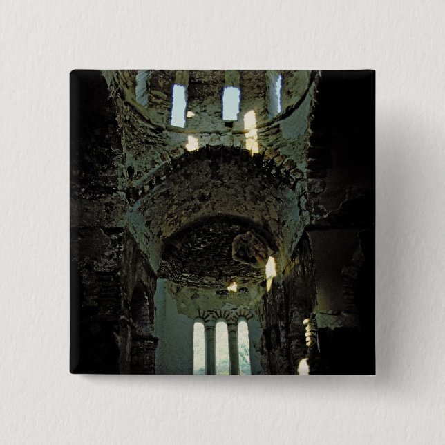 Church of the Panayia 2 Inch Square Button (Front)