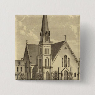 Church of the Sacred Heart East Liberty 2 Inch Square Button