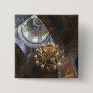Church of the Saviour of Spilled Blood 2 Inch Square Button