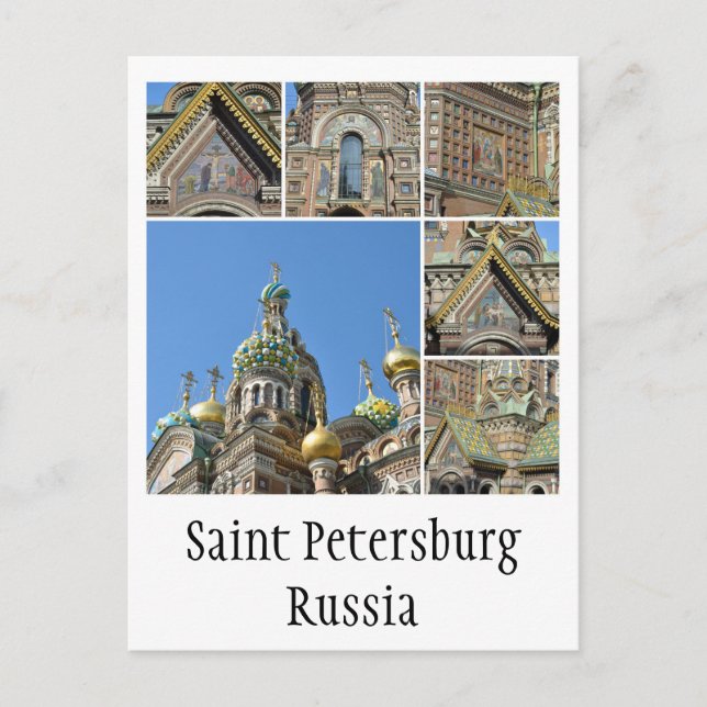 Church of the Saviour on Blood, St.Petersburg Postcard (Front)