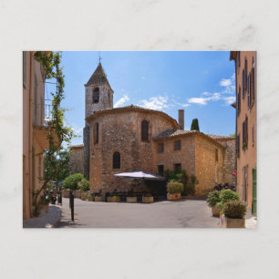 Church of Tourrettes-sur-Loup in France Holiday Postcard