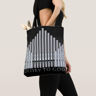 Church Organist All-Over-Print Tote, Shoulder Tote Bag
