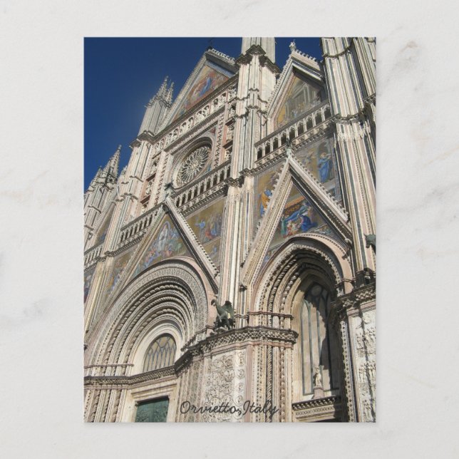 Church Orvietto Italy Postcard (Front)